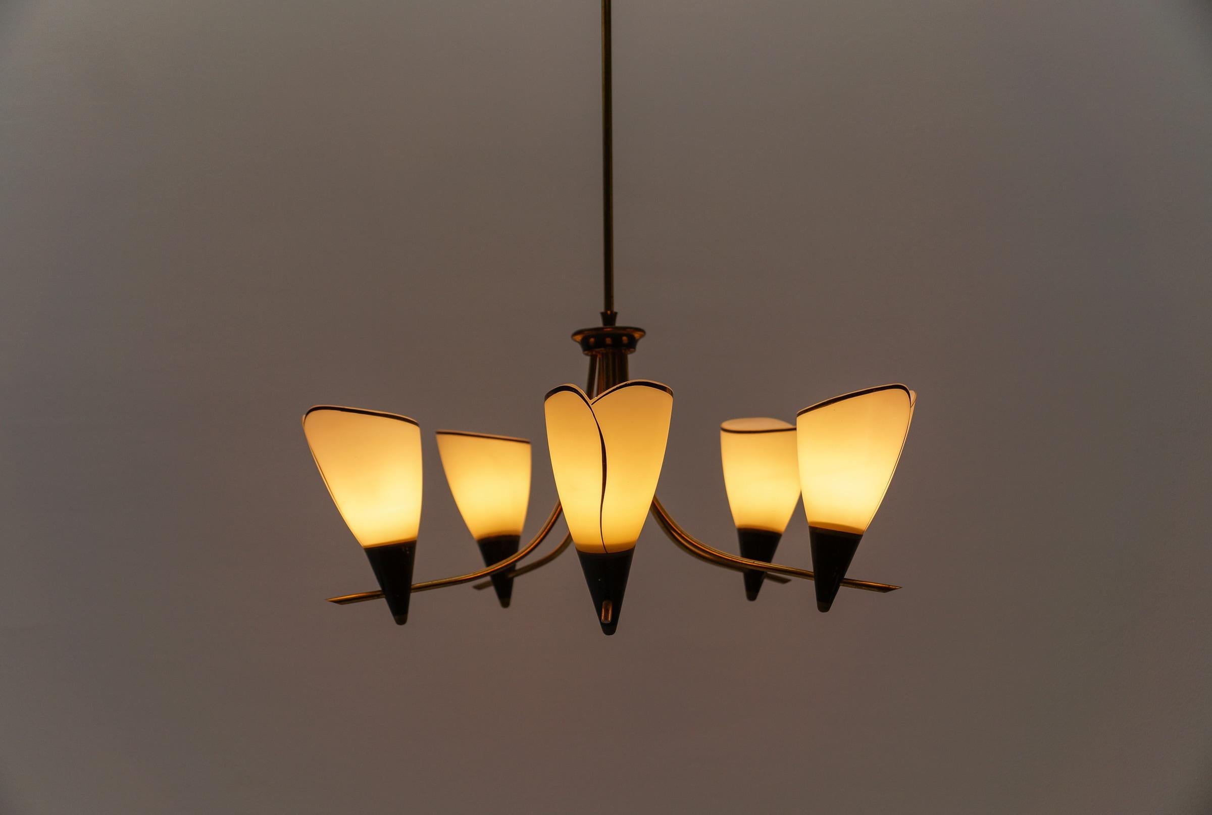 Métal Superbe lampe Sputnik à la manière d'Arteluce, Italie, années 1950 en vente