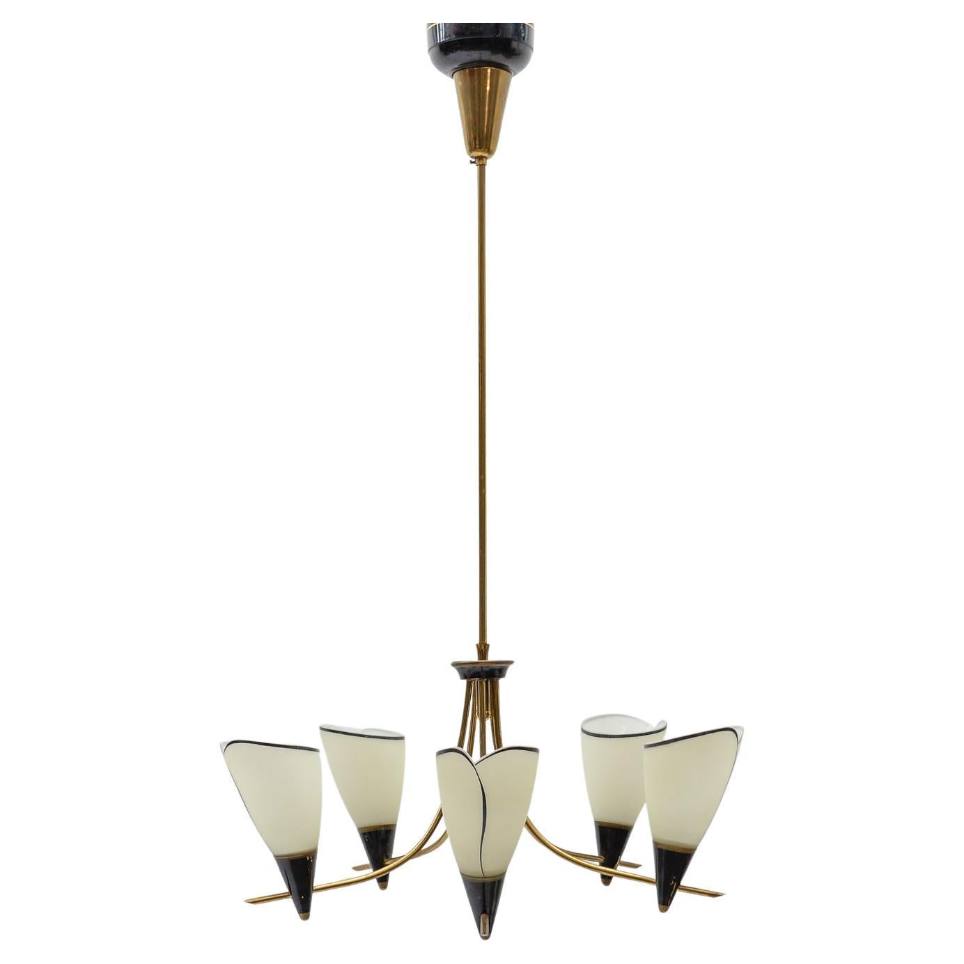Awesome Sputnik Lamp in the Manner of Arteluce, Italy, 1950s