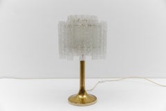 Awesome Table Lamp by Doria Leuchten with 34 Ice Glass Tubes, 1960s Germany