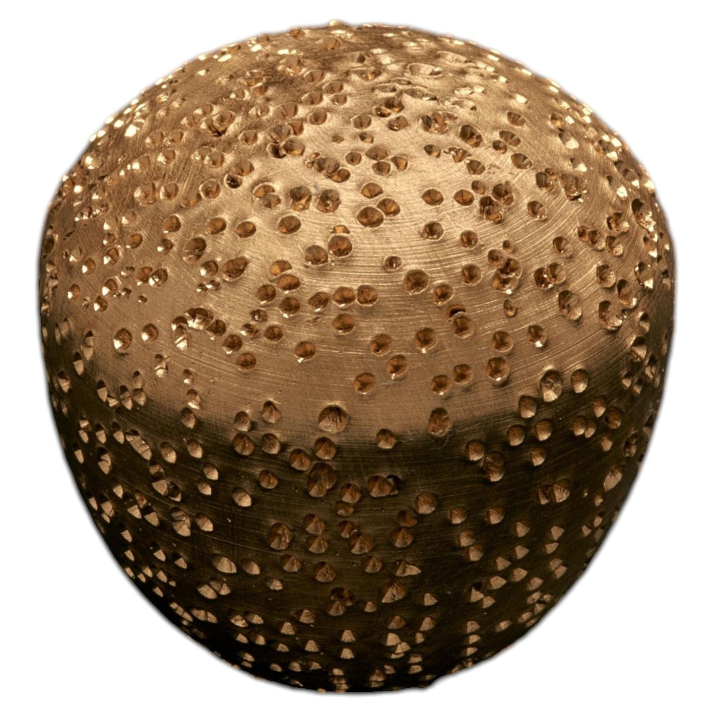 Awl Brass Knob by V.Brokkr, Handmade in Australia, Modern Design, 3cm For Sale