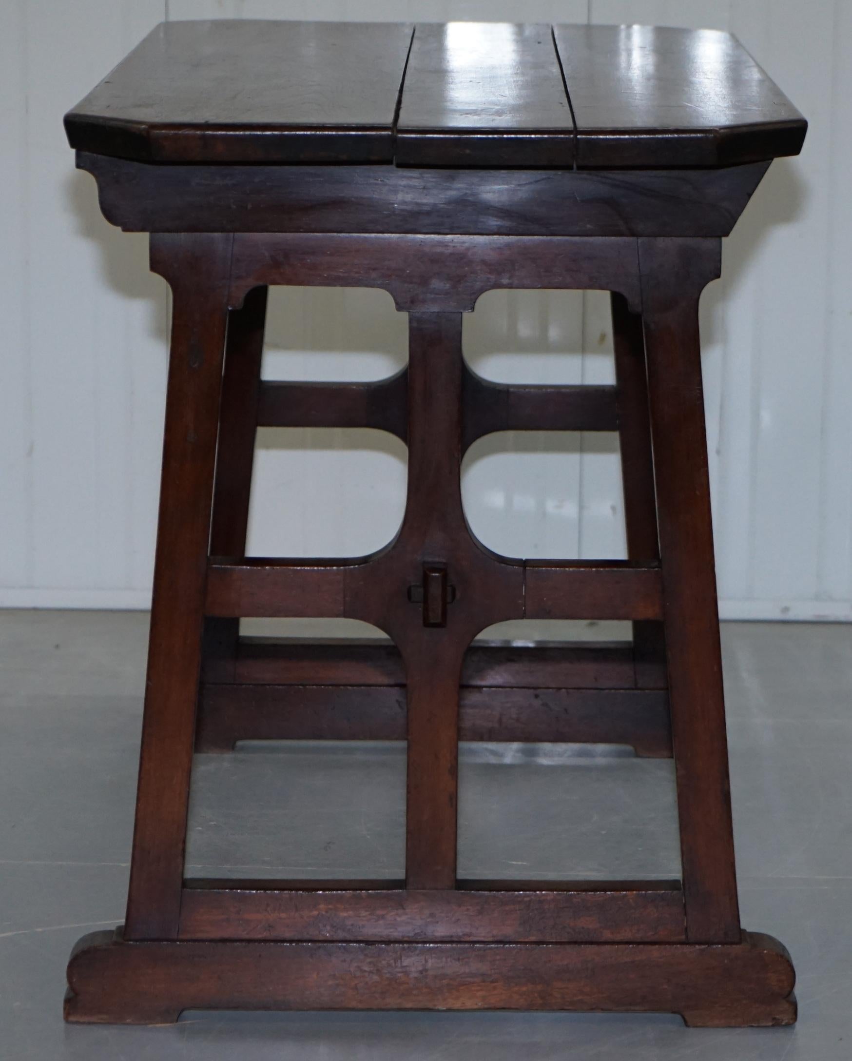 A.W.N Pugin Gothic Revival Vestry Writing Table Desk Made in England, circa 1780 4