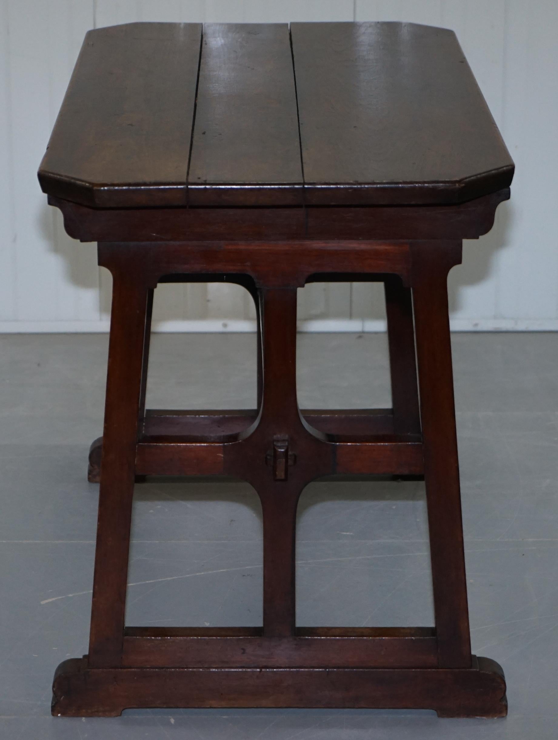 A.W.N Pugin Gothic Revival Vestry Writing Table Desk Made in England, circa 1780 8