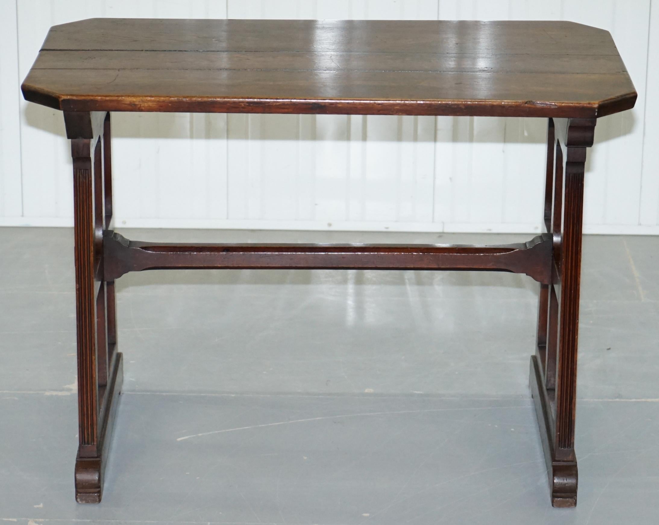 We are delighted to offer for sale this rare Gothic Revival A.W.N Pugin style Vestry writing table, circa 1780.

A very good looking and rare little table, well over 200 years old with original timber all over. The table is in the manor of Pugin