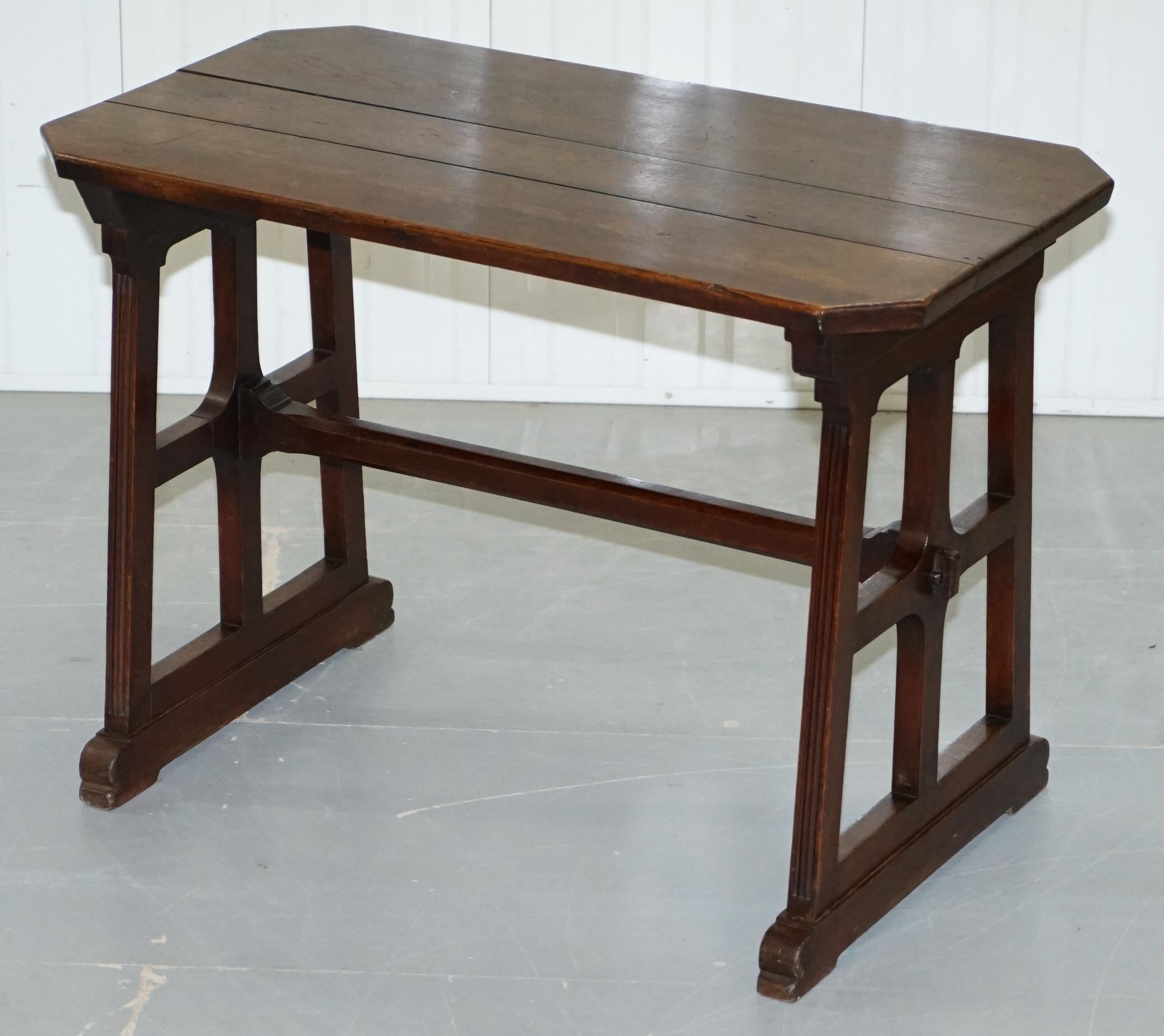 George III A.W.N Pugin Gothic Revival Vestry Writing Table Desk Made in England, circa 1780