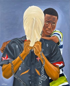 Même dans la douleur - 21e siècle, Contemporain, Figuratif, Portrait, Moderne, Amour