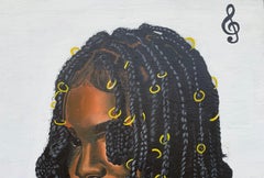 Never Back Down - 21st Century, Contemporary, Figurative Portrait, Women, Africa
