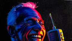 Goodnews 2 - Siglo XXI, Contemporáneo, Figurativo, Retrato, Teléfono, Felicidad