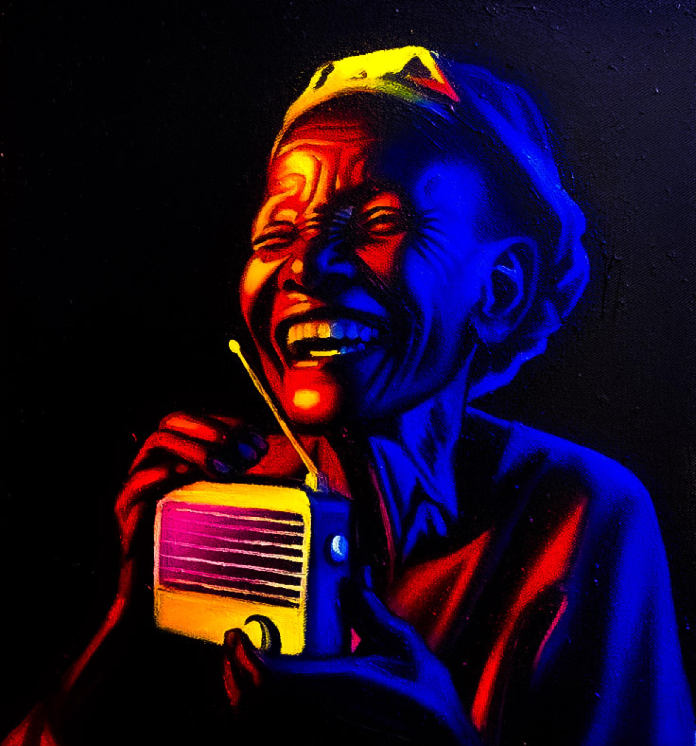 Still-Life Painting de Awosola Michael Angello - Goodnews 7 - Siglo XXI, Contemporáneo, Figurativo, Retrato, Felicidad