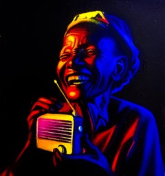Goodnews 7 - Siglo XXI, Contemporáneo, Figurativo, Retrato, Felicidad