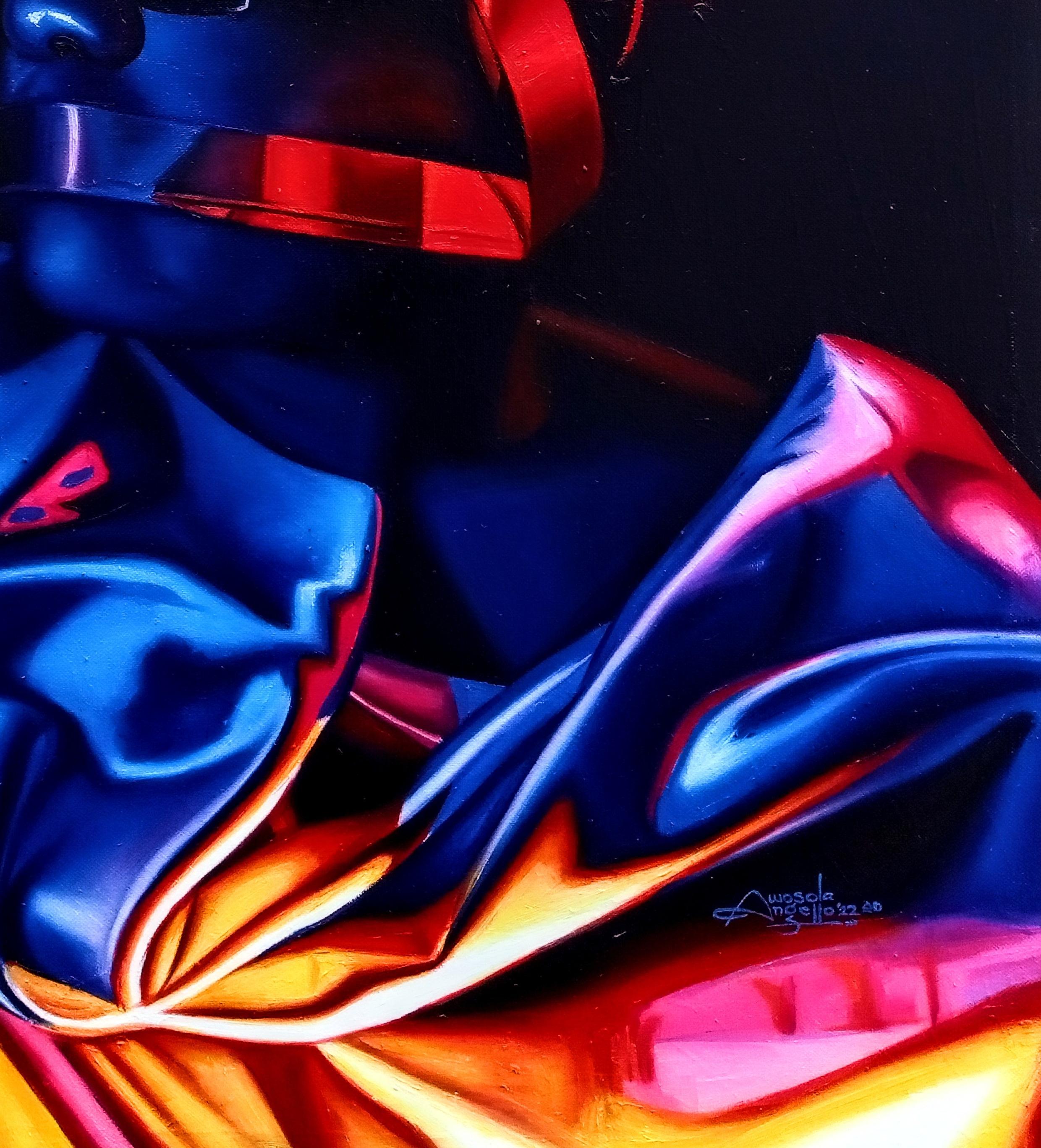 Shaded 3 (The Light Bearer) - 21e siècle, Contemporain, Figuratif, Sombre, Huile en vente 1