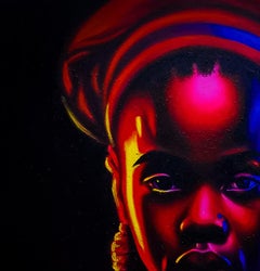 Sonorous Whispers of Lyrics -21st Century, Contemporary, Portrait Painting, Oil