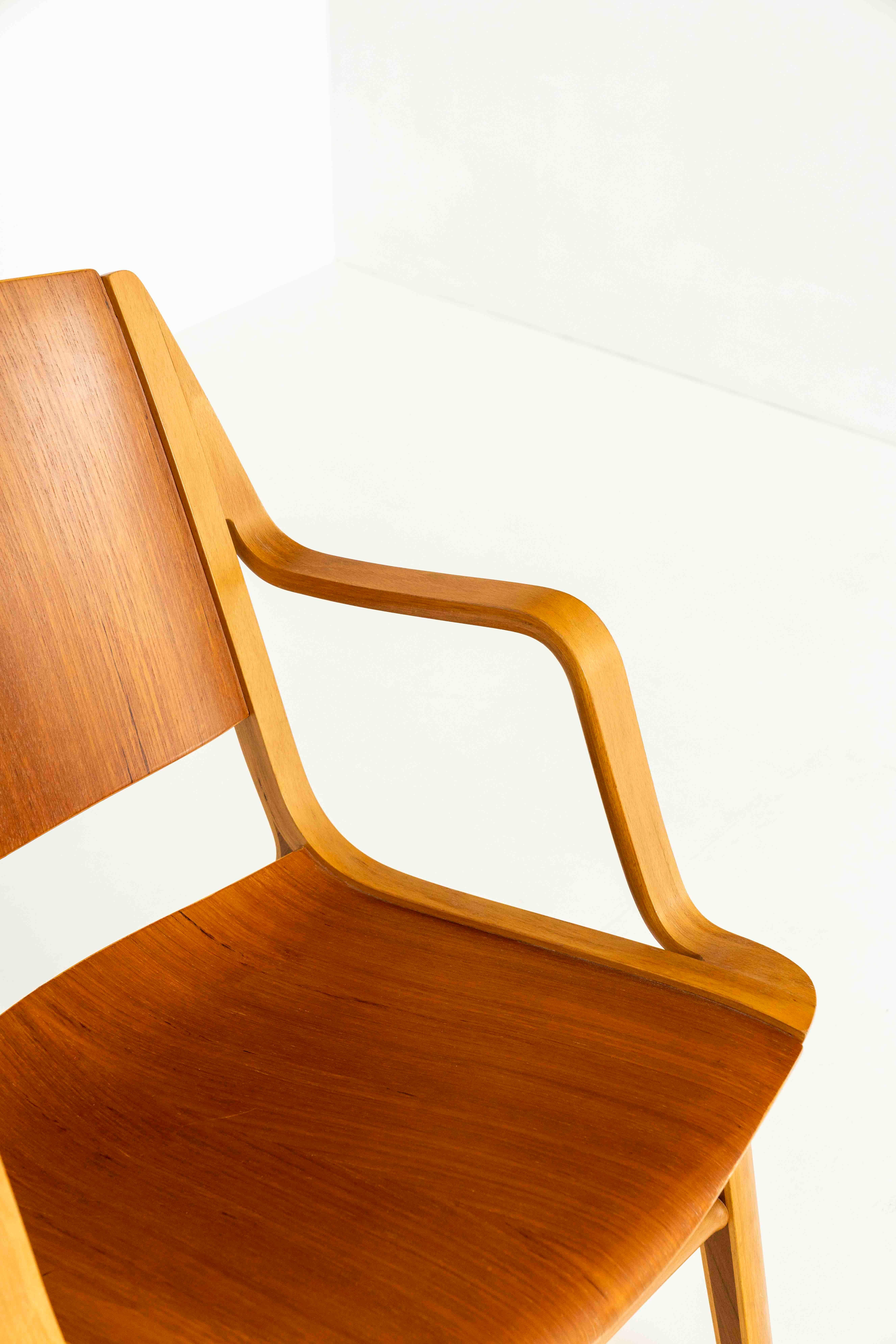 Mahogany 'Ax Chair' by Peter Hvidt & Orla Mølgaard Nielsen from the 1950s, Denmark