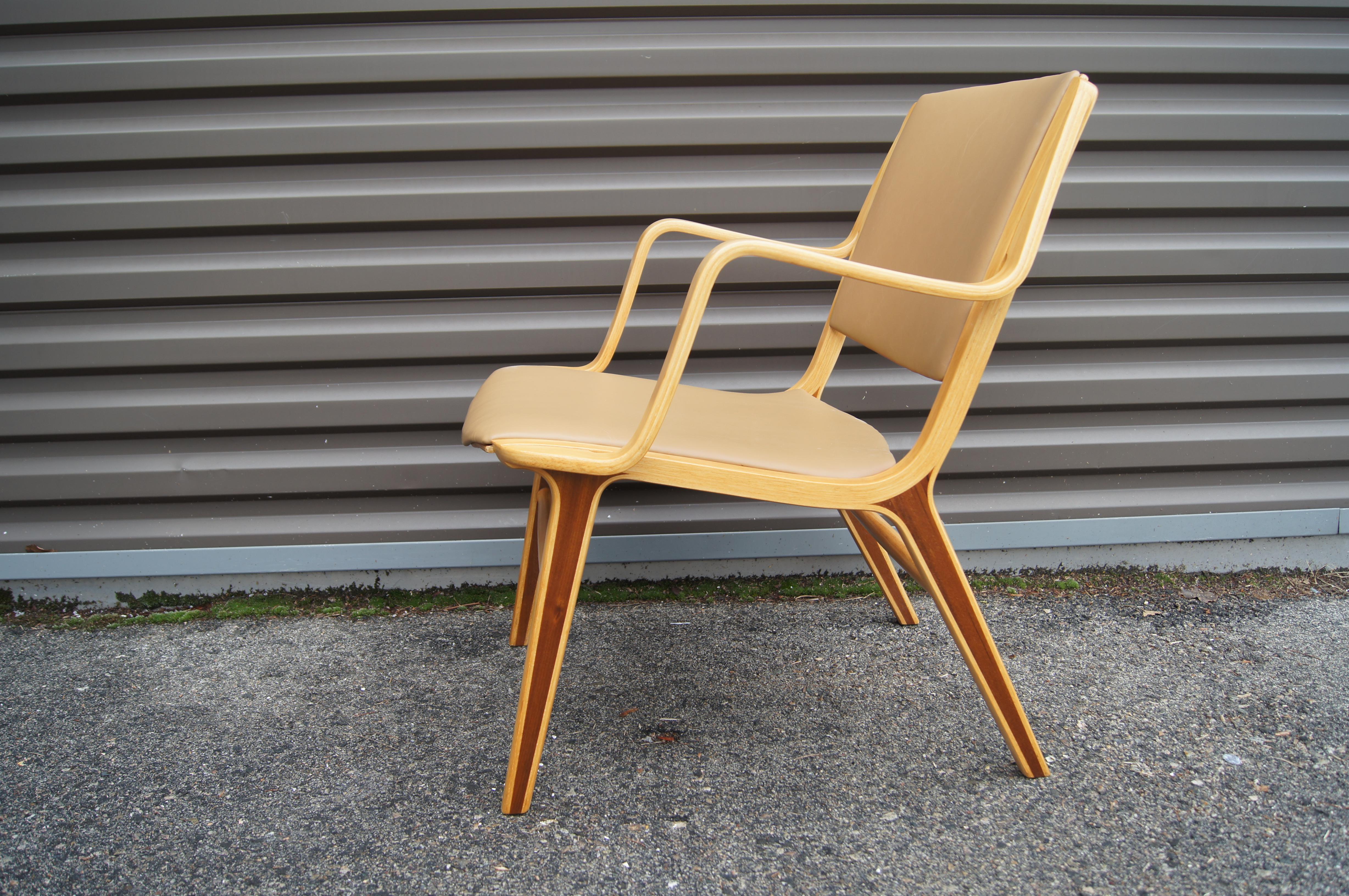 Scandinavian Modern Ax Chair by Peter Hvidt & Orla Molgaard Neilsen for Fritz Hansen For Sale