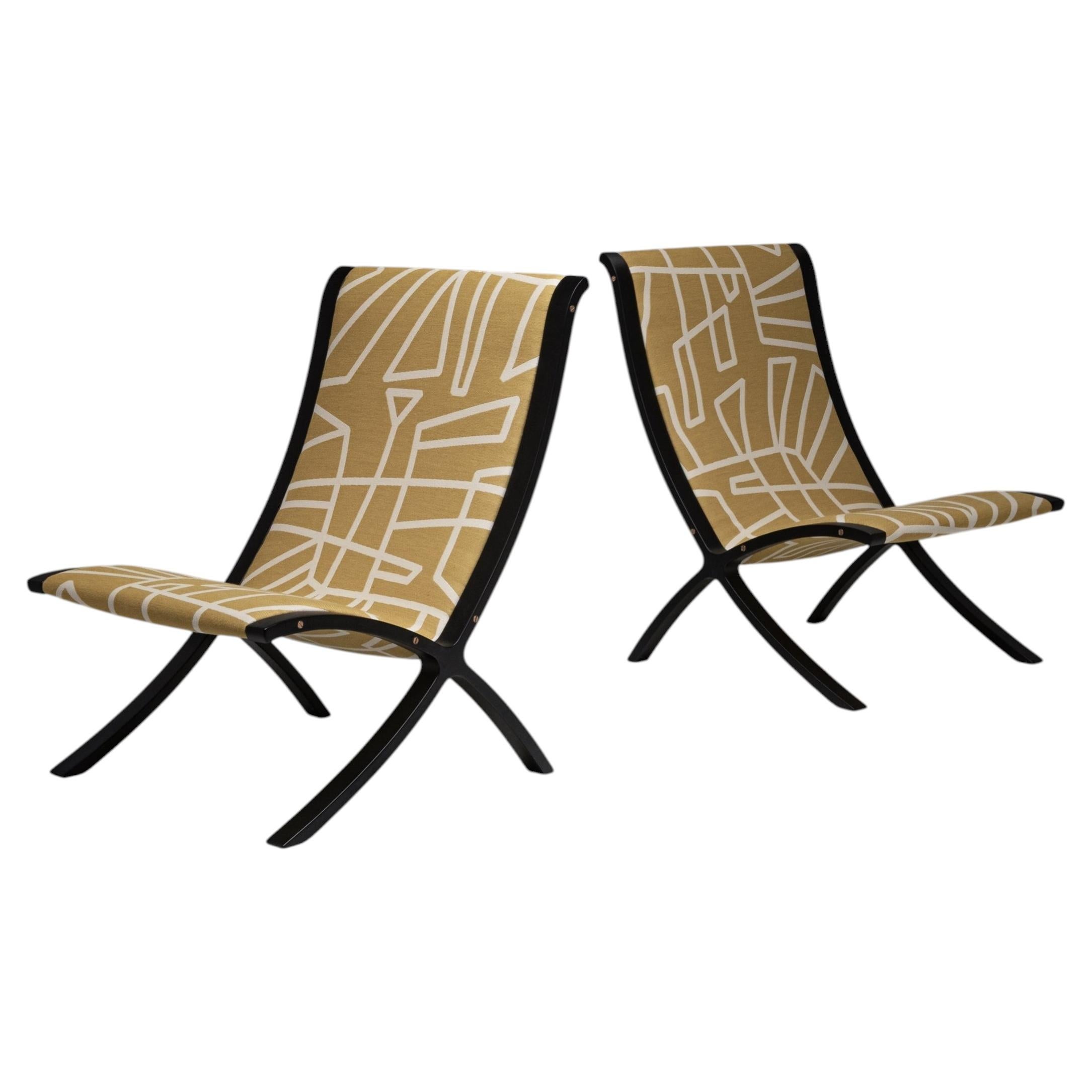 AX-Sessel von Hvidt & Mølgaard Nielsen, Dänemark, 1960er Jahre, 2er-Set im Angebot