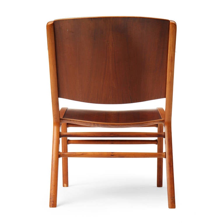 Silla Ax Lounge de Peter Hvidt y Orla Mölgaard-Nielsen para Fritz Hansen, años 50 en Bueno estado para la venta en Sagaponack, NY