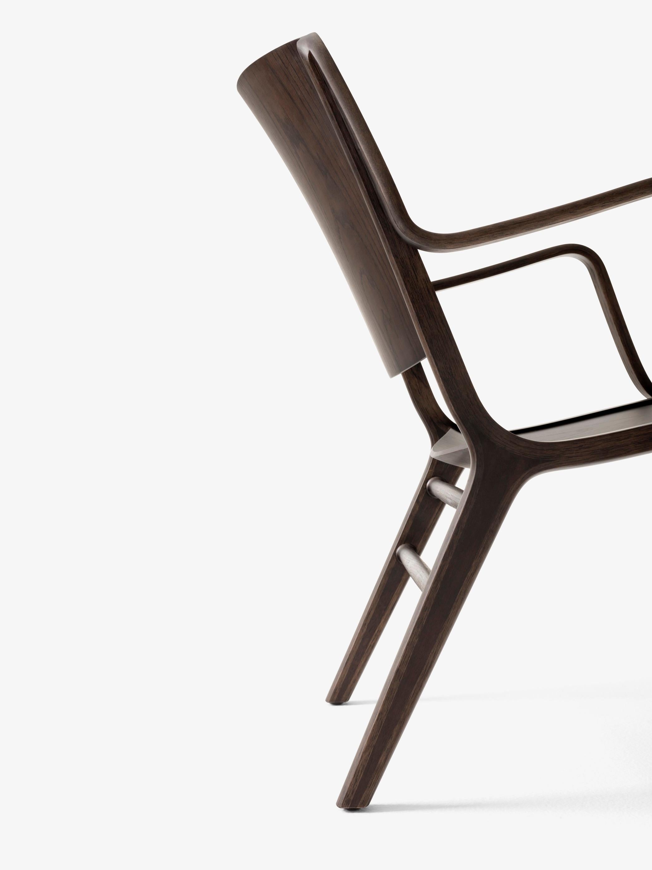 AX Lounge Chair -HM11- Dark Stained Oak, by Hvidt & Mølgaard for &Tradition For Sale 4
