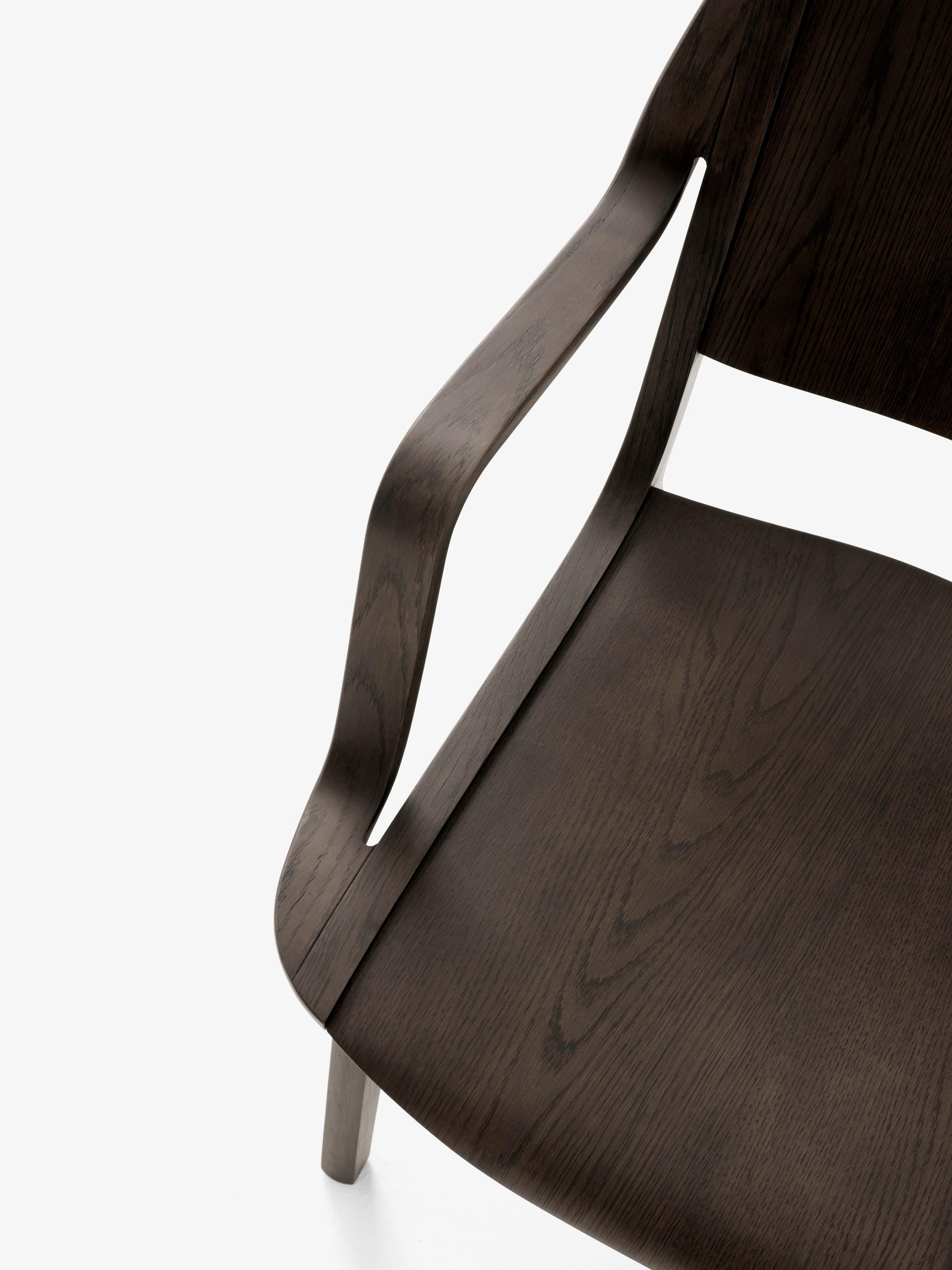 AX Lounge Chair -HM11- Dark Stained Oak, by Hvidt & Mølgaard for &Tradition For Sale 5