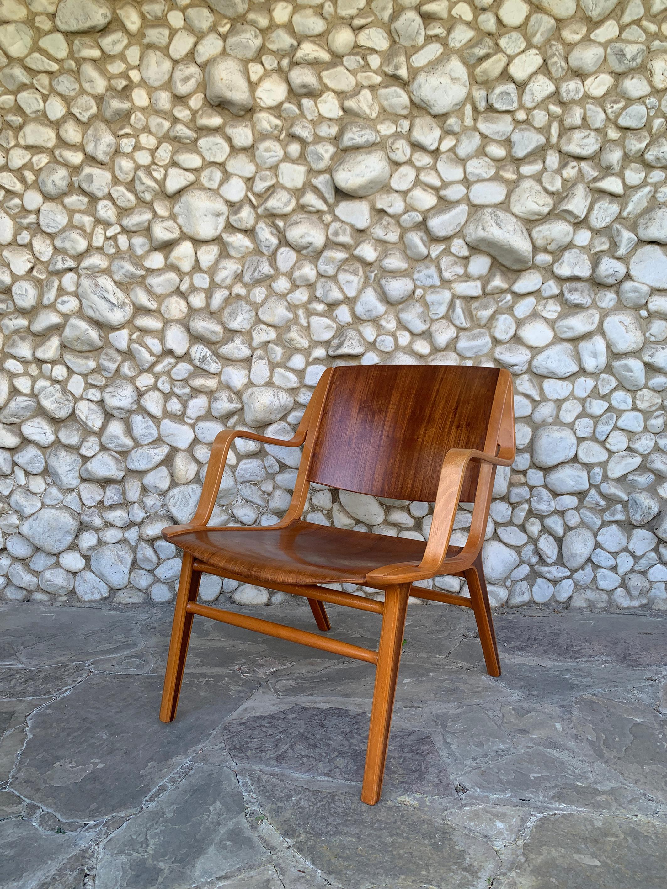 Silla de salón AX, Peter Hvidt y Orla Mølgaard-Nielsen para Fritz Hansen, años 60 en venta 6