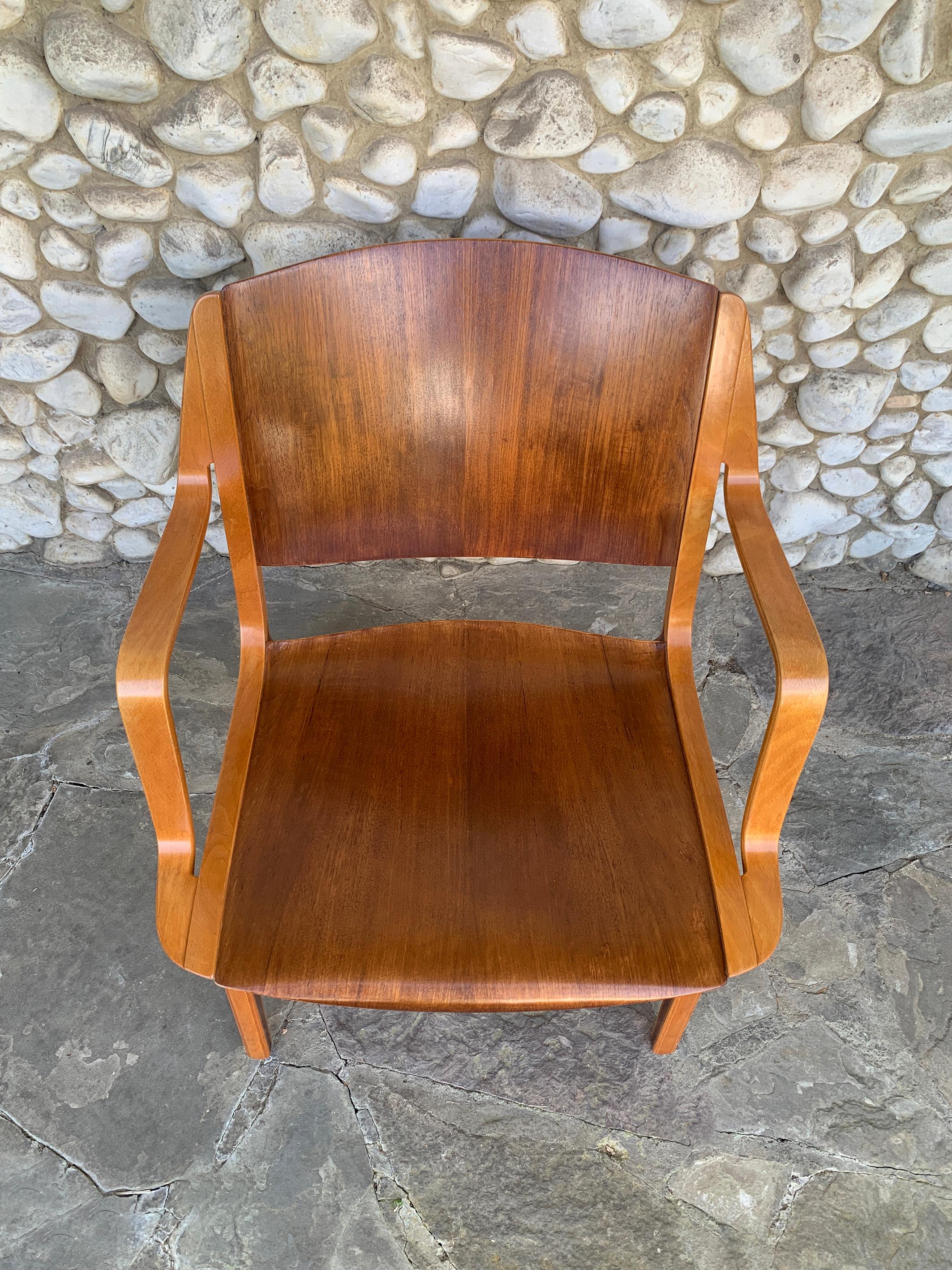 Silla de salón AX, Peter Hvidt y Orla Mølgaard-Nielsen para Fritz Hansen, años 60 en Bueno estado para la venta en Vorst, BE