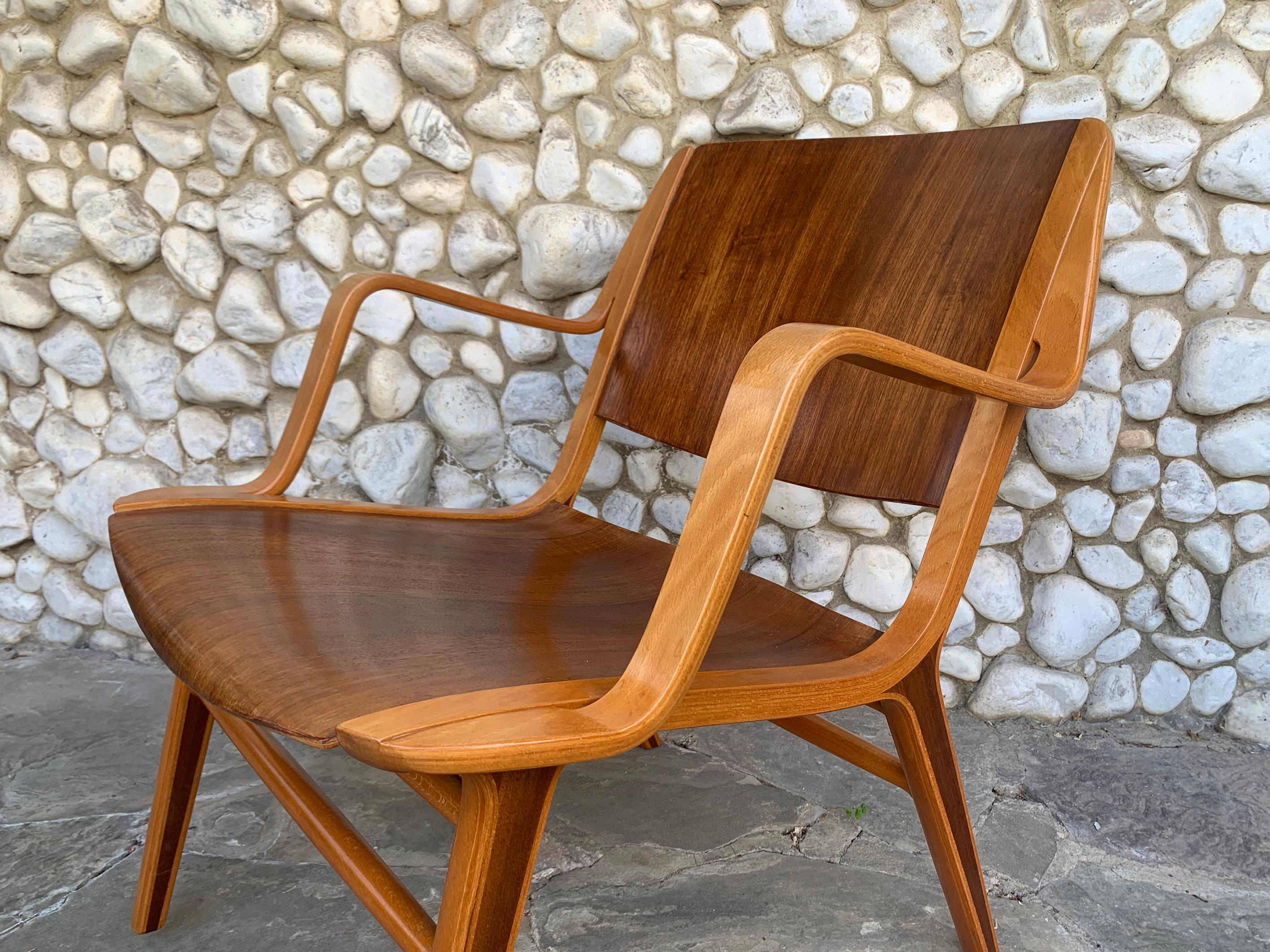 Silla de salón AX, Peter Hvidt y Orla Mølgaard-Nielsen para Fritz Hansen, años 60 en venta 1