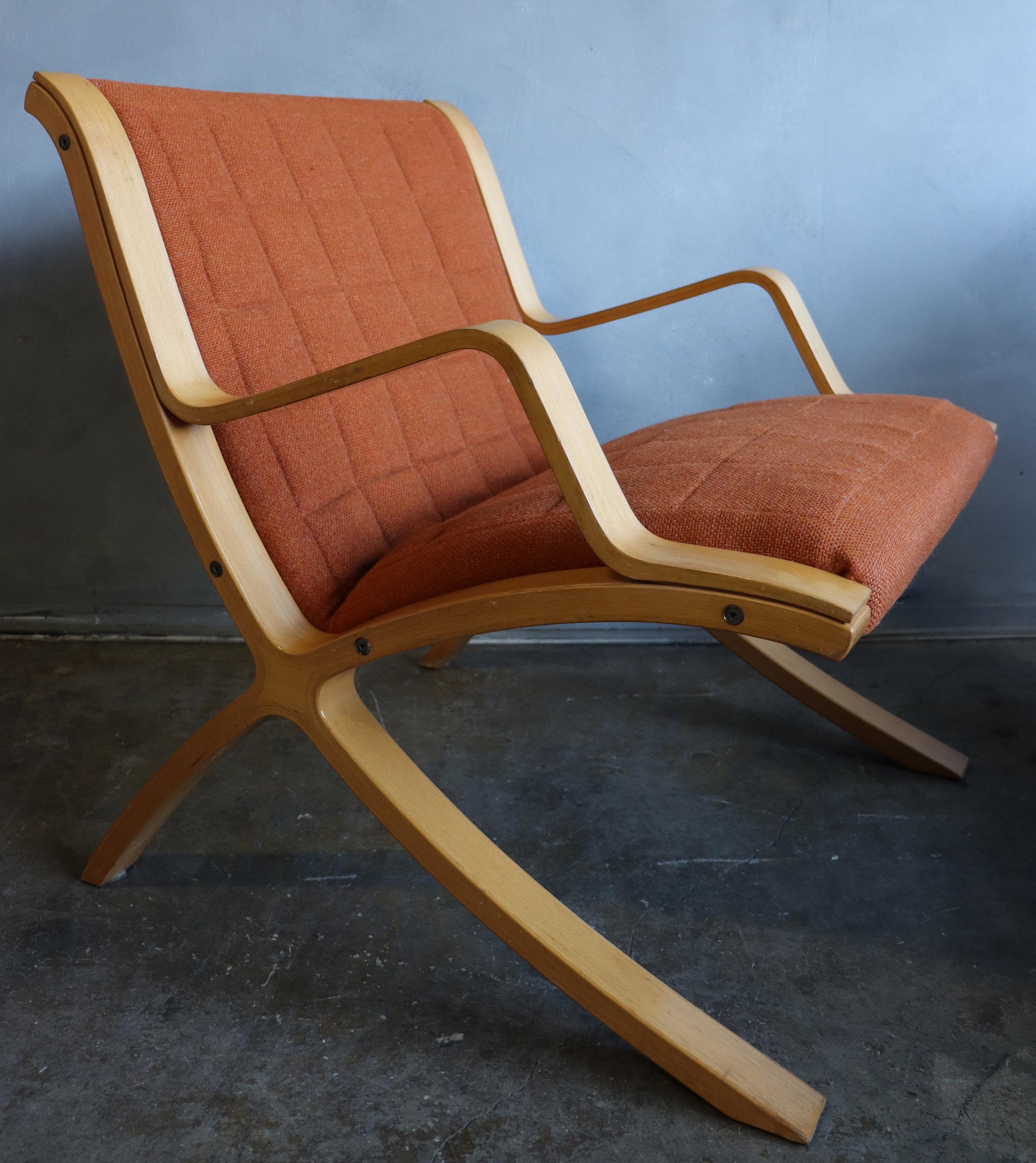 Mid-Century Modern Pair of AX Lounge Chairs by Peter Hvidt & Orla Mølgaard Nielsen for Fritz Hansen