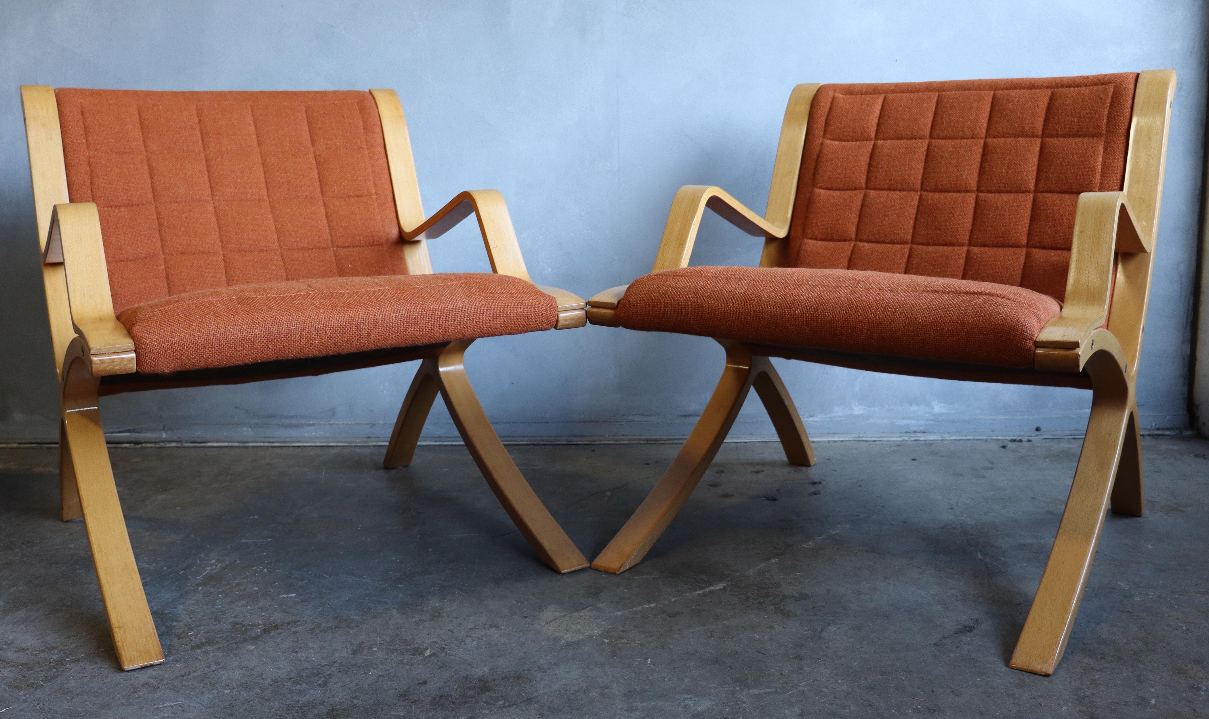 20th Century AX Lounge Chairs by Peter Hvidt & Orla Mølgaard Nielsen for Fritz Hansen