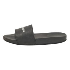 Axel Arigato Black Rubber Pool Slides Size 44