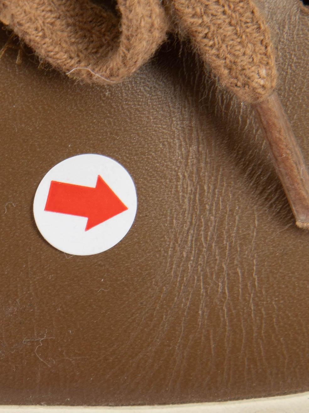 Axel Arigato - Scarpe da ginnastica basse in pelle marrone Taglia IT 36 in vendita 4