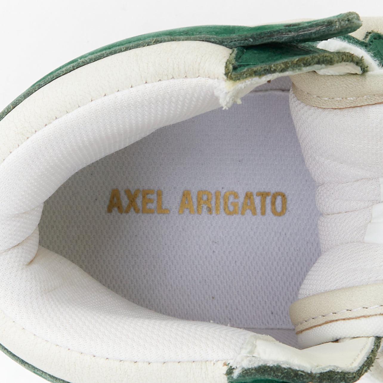 AXEL ARIGATO Dice grün seude weiß Leder hohe Turnschuhe EU36 im Angebot 5