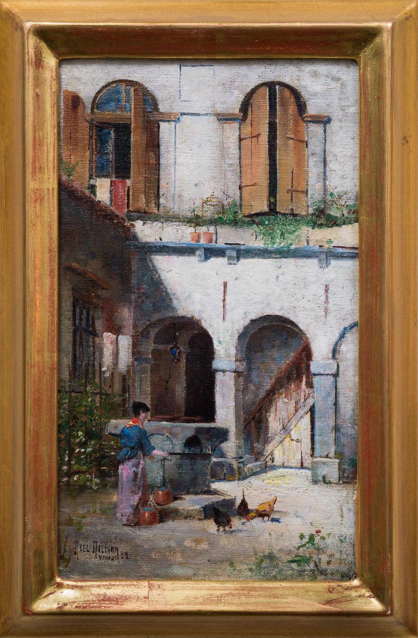 Figurative Painting Axel Axelson  - Un jour à Venise, 1892