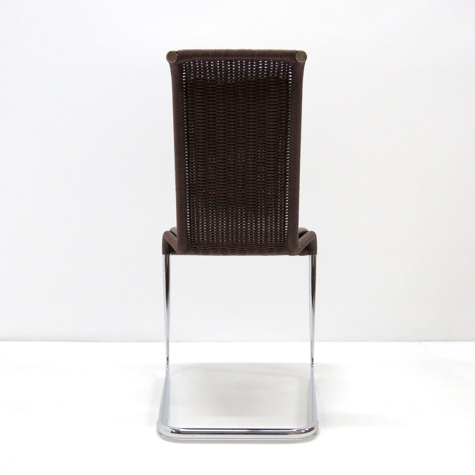 Acier inoxydable Axel Brüchhauser pour Tecta B45 High Back Chairs, 1981 en vente