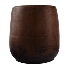 Axel Brüel, 1900-1977, dänischer Keramiker, einzigartige Vase aus glasiertem Steingut