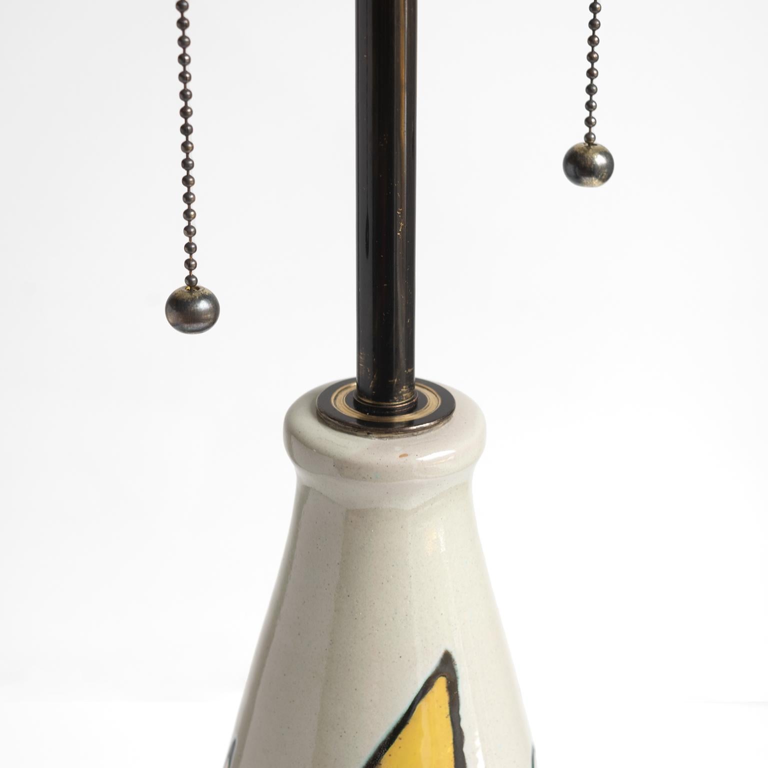 Axel Bruel Scandinavian Modern Ceramic Lamp, Denmark, 1950's For Sale 1