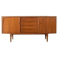 Axel Christensen Highboard in Teak, 1960s Denmark, Aco Møbler