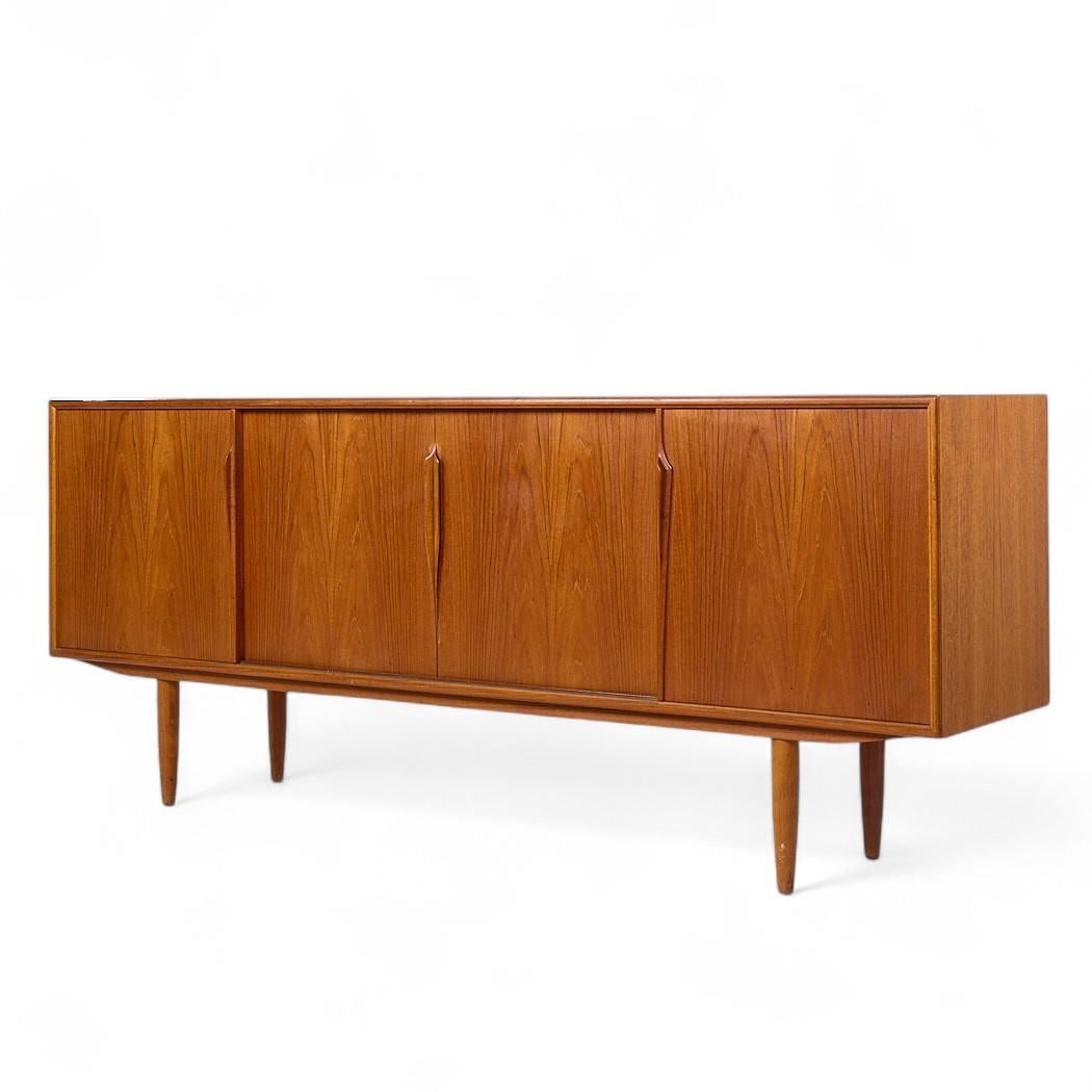 Mid-Century Modern Axel Christensen Mid Century Danish Teak Credenza For Sale