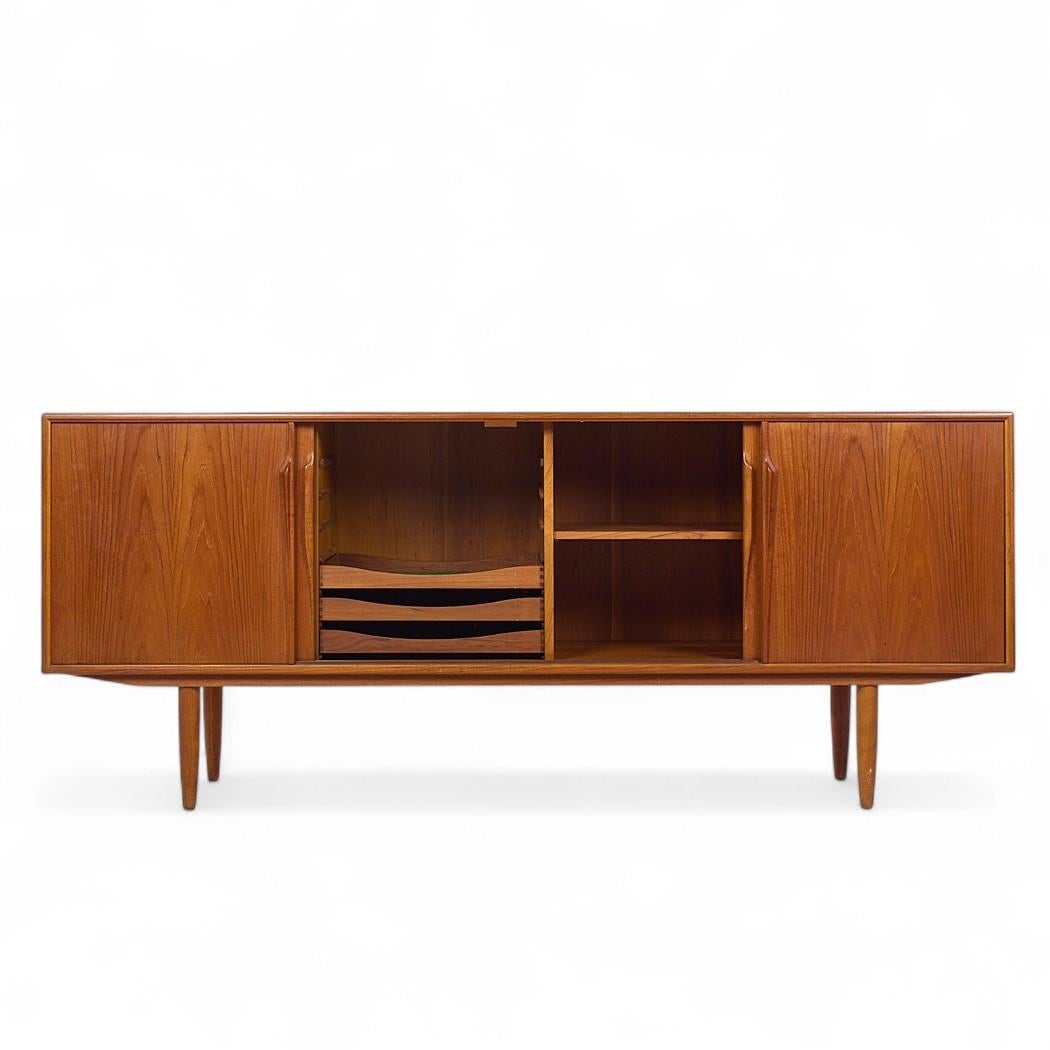Axel Christensen Mid Century Danish Teak Credenza For Sale 1