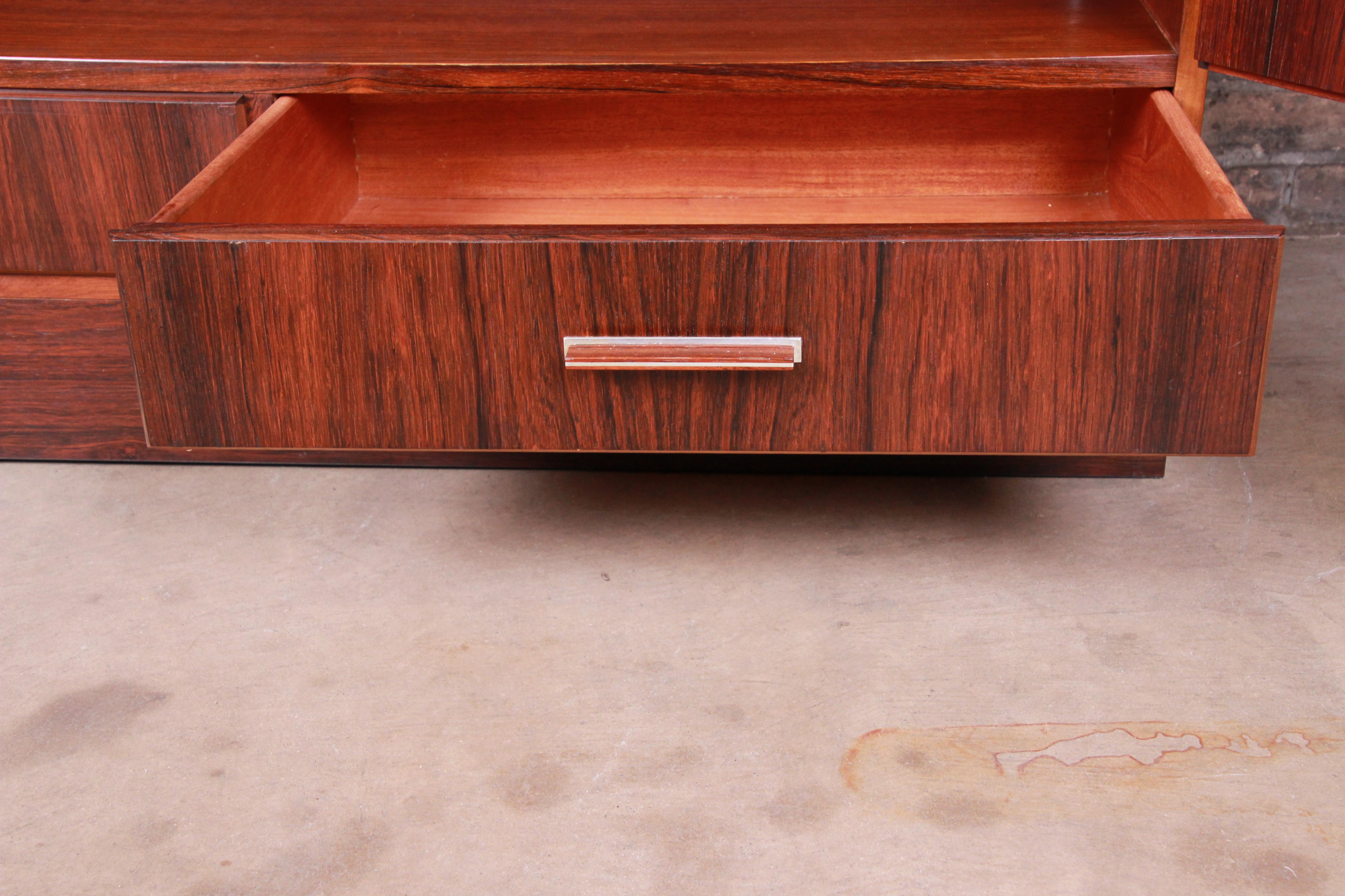 Axel Christiansen Odder Danish Modern Brazilian Rosewood Bar Cabinet, 1960s 6