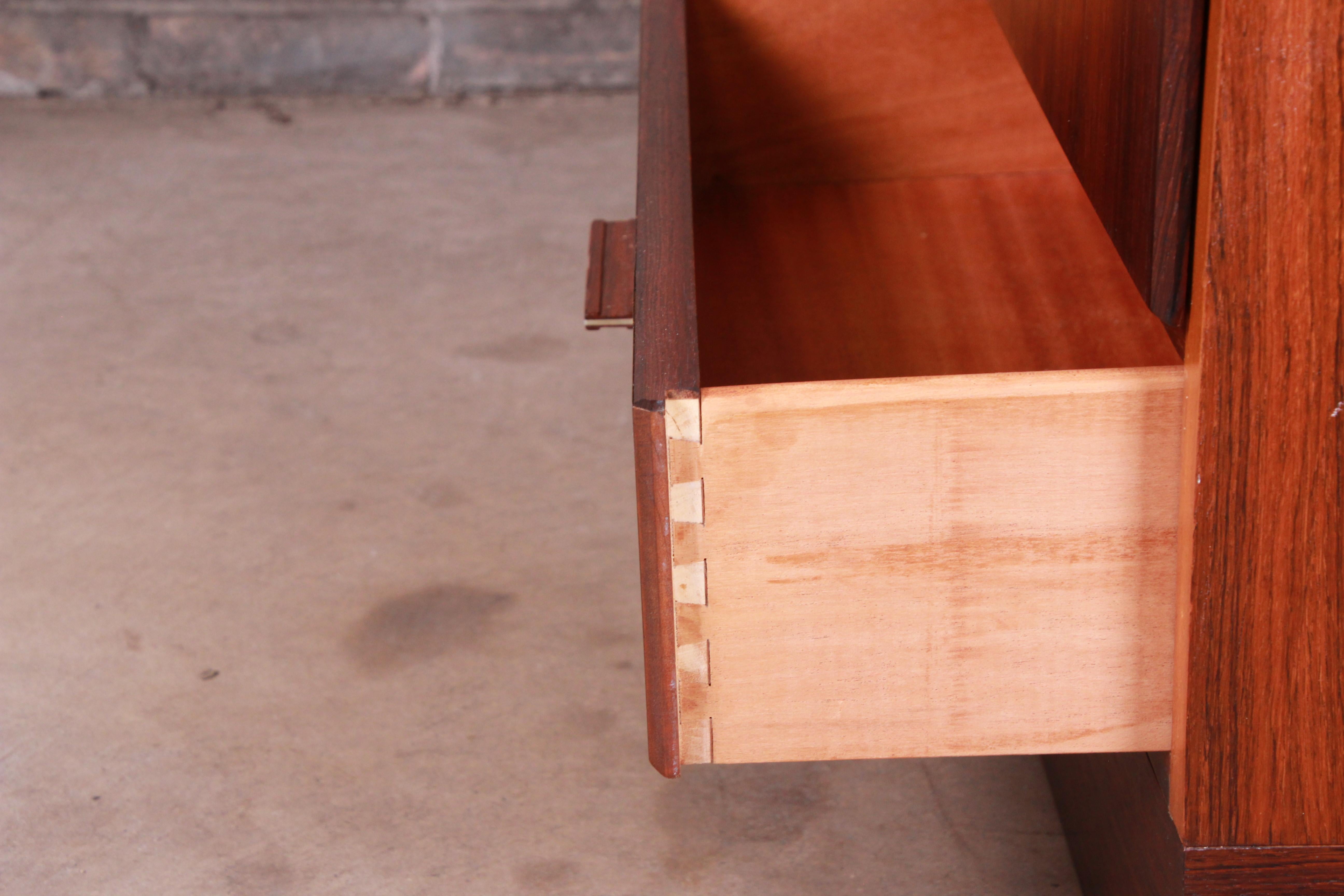 Axel Christiansen Odder Danish Modern Brazilian Rosewood Bar Cabinet, 1960s 8