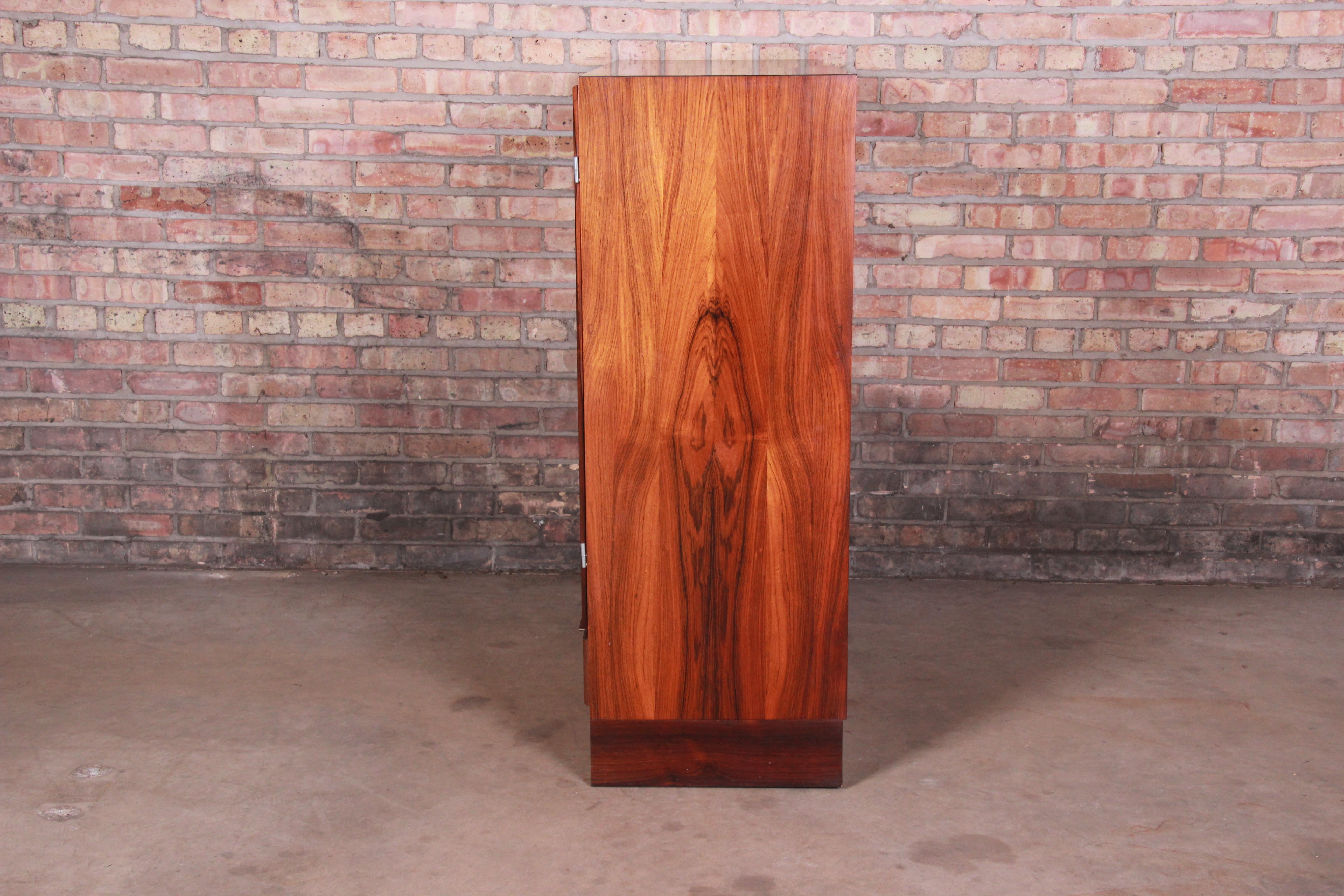 Axel Christiansen Odder Danish Modern Brazilian Rosewood Bar Cabinet, 1960s 9