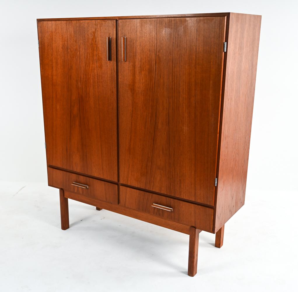 Axel Christiansen Odder for ACO Møbler Teak Highboy Cabinet, c. 1960's 2