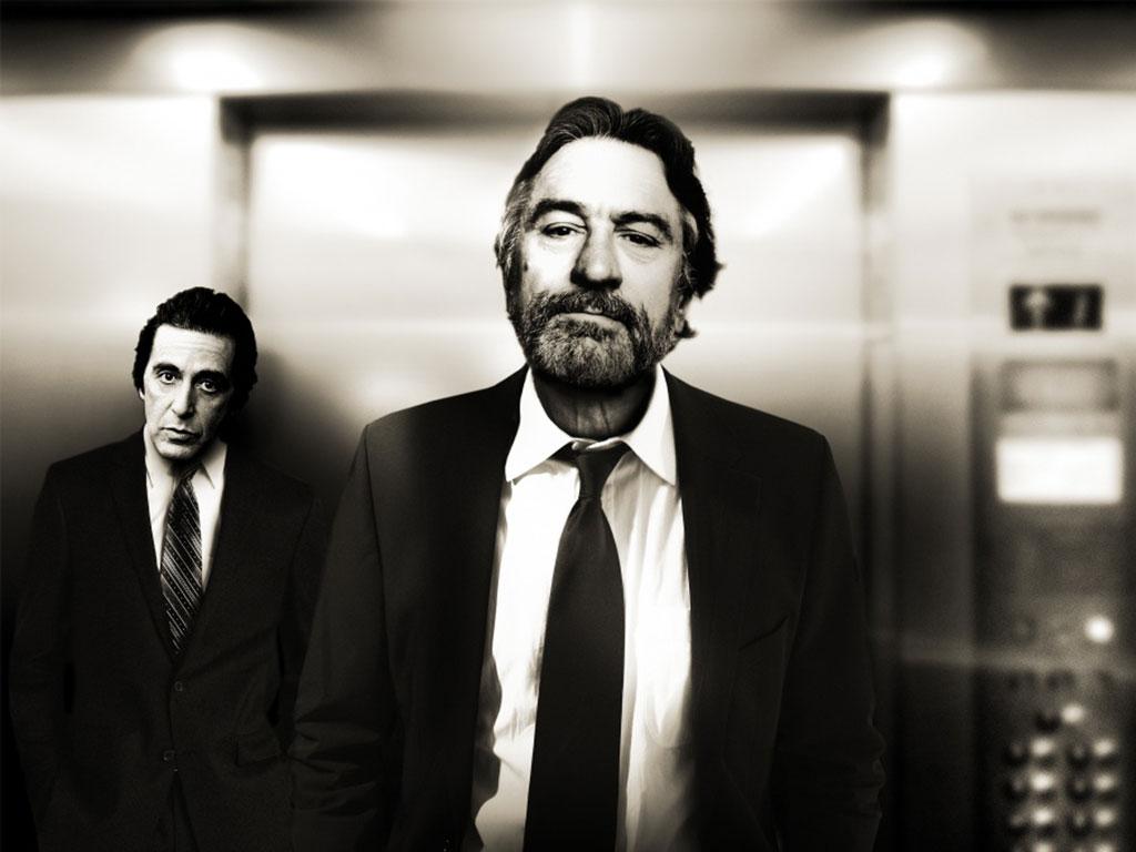 Axel Crieger Black and White Photograph - Wrong Floor Son? Robert de Niro and Al Pacino