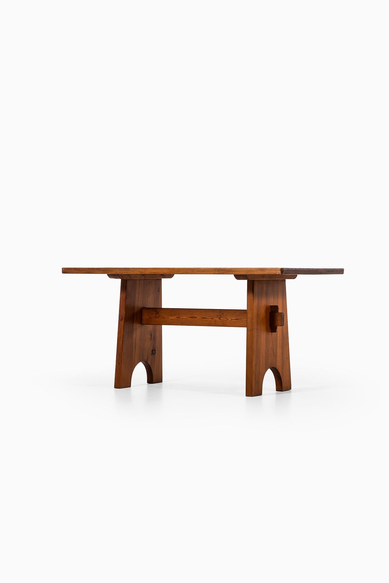 Axel Einar Hjorth Attributed Dining Table in Pine Produced in Sweden 1