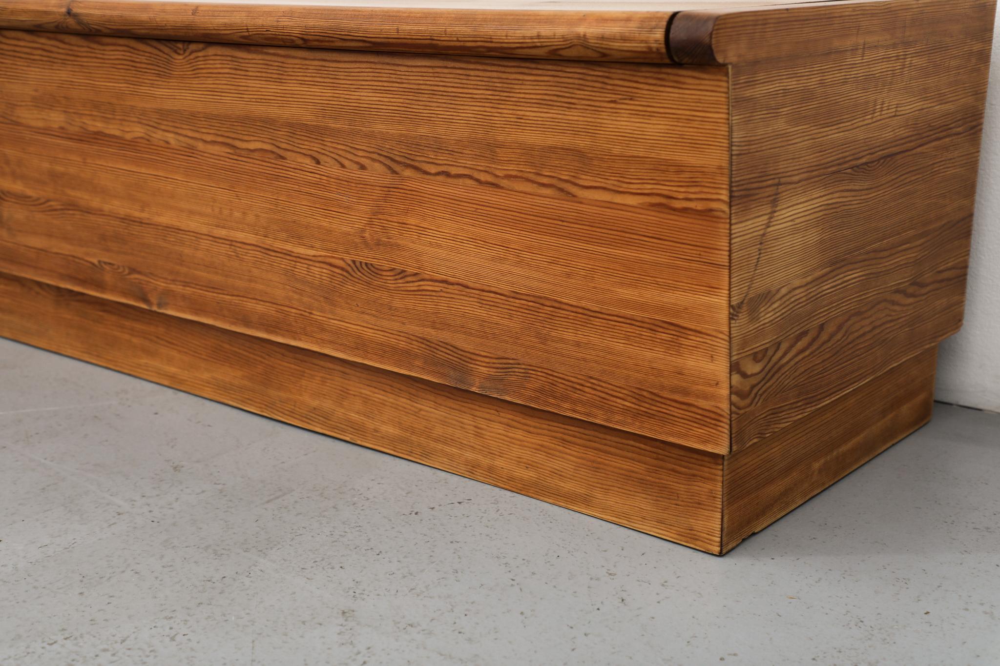Axel Einar Hjorth Attributed Swedish Pine Storage Bench 'Sportstugemöbler' For Sale 13