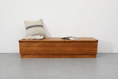 Axel Einar Hjorth Attributed Swedish Pine Storage Bench 'Sportstugemöbler'