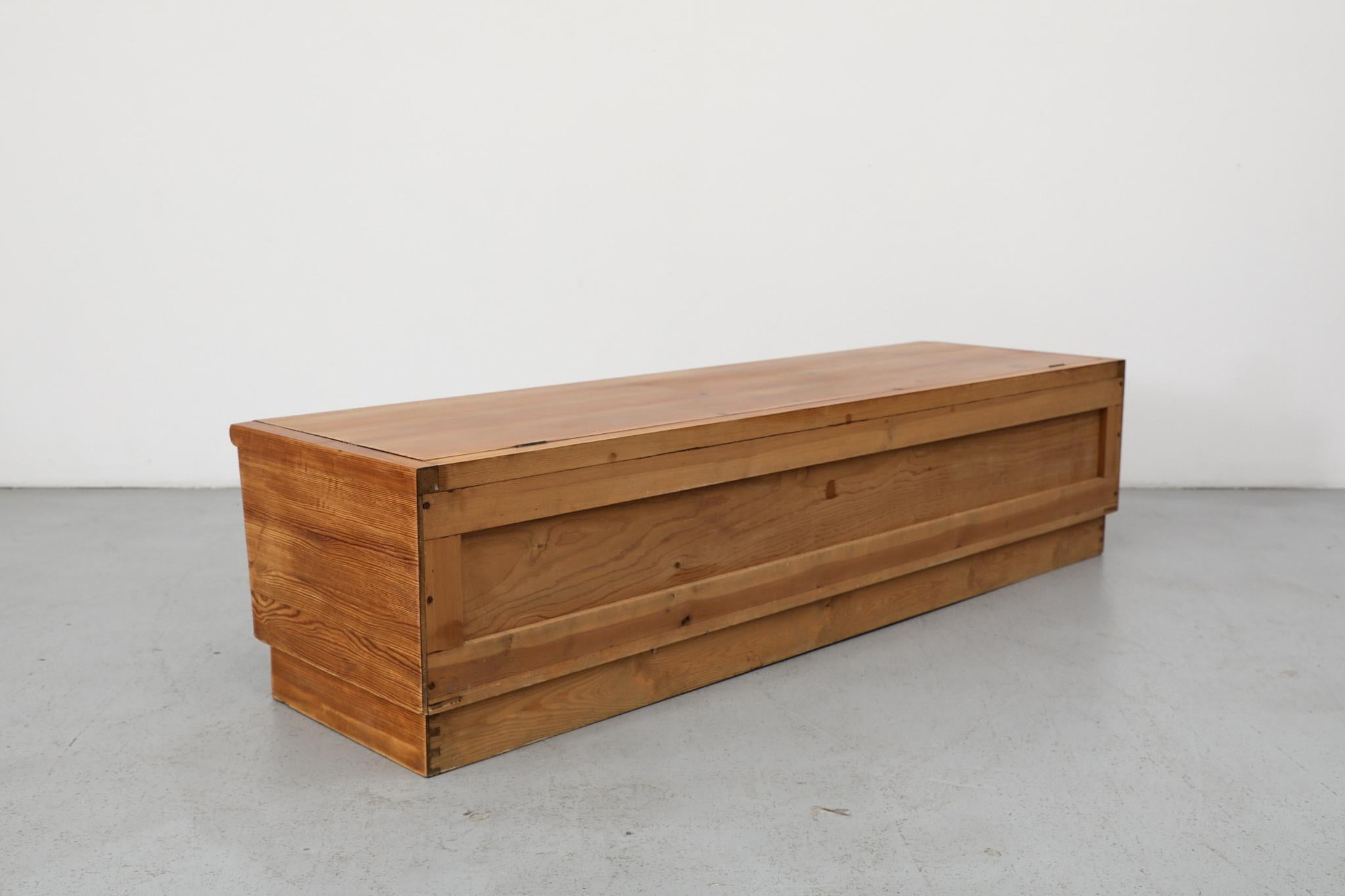Axel Einar Hjorth Attributed Swedish Pine Storage Bench 'Sportstugemöbler' For Sale 1
