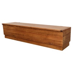 Axel Einar Hjorth Attributed Swedish Pine Storage Bench 'Sportstugemöbler'