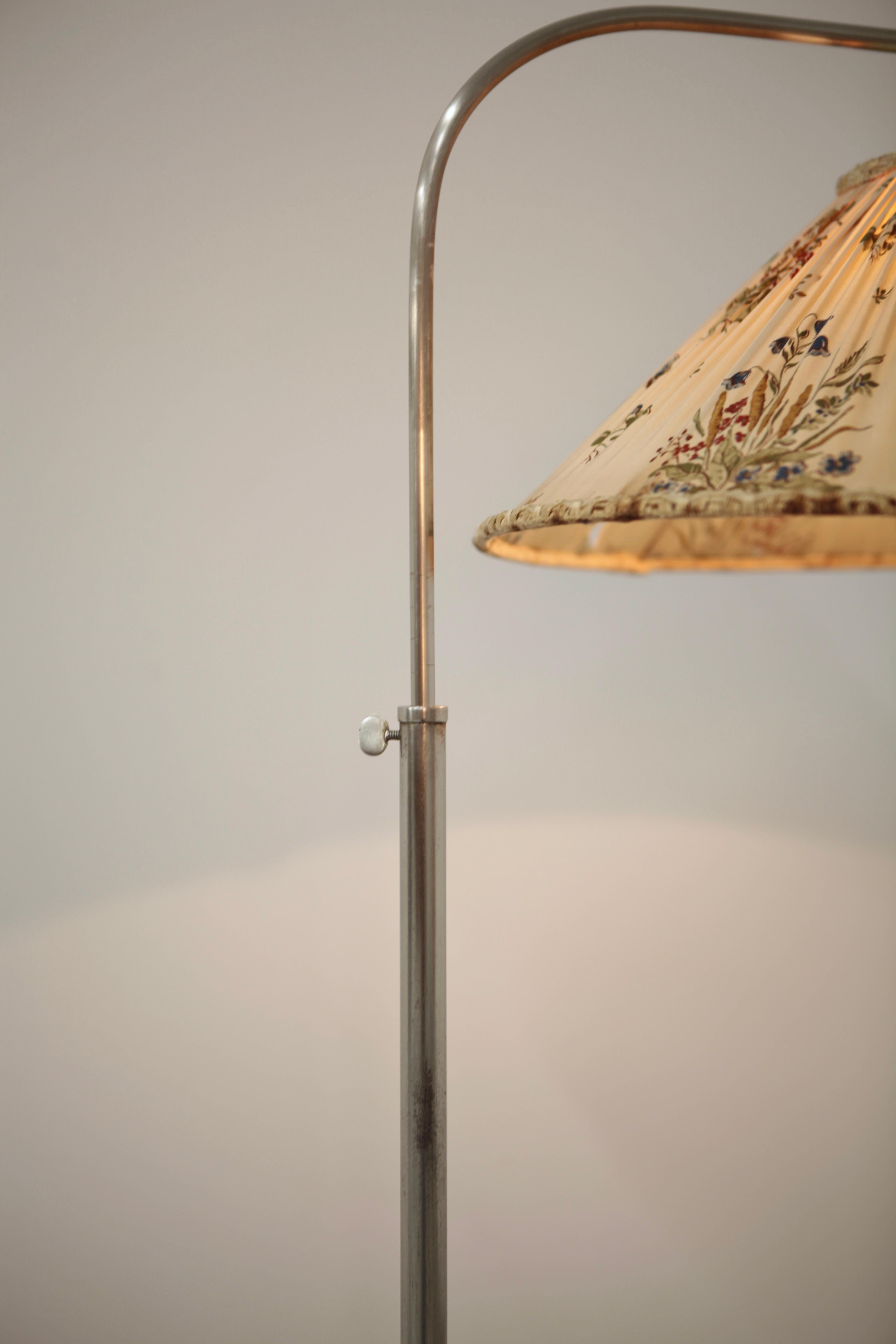 Axel Einar Hjorth, Birch & Steel Lamp-Table by NK, Stockholm 1934 1