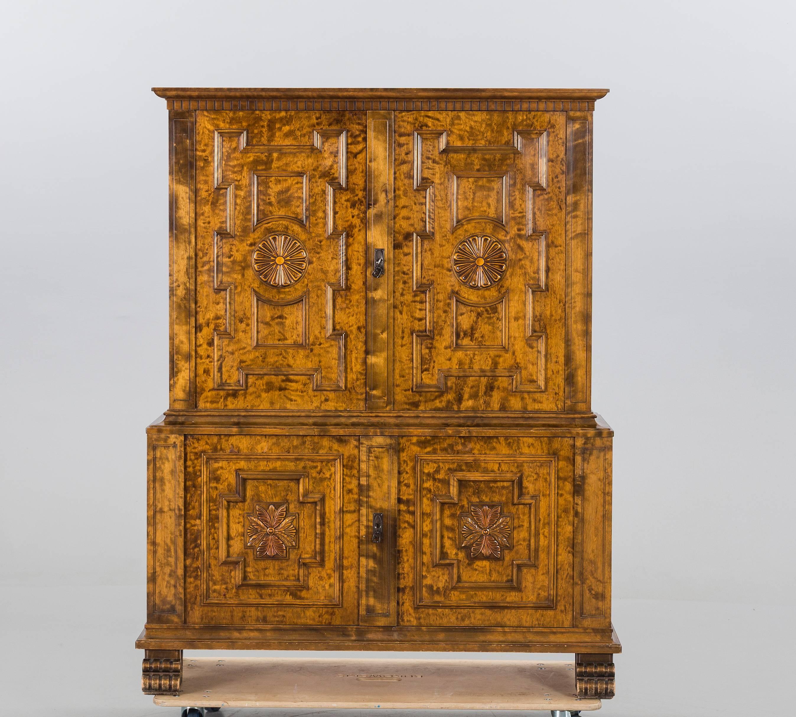 A beautiful cabinet attributed to Axel Einar Hjorth.