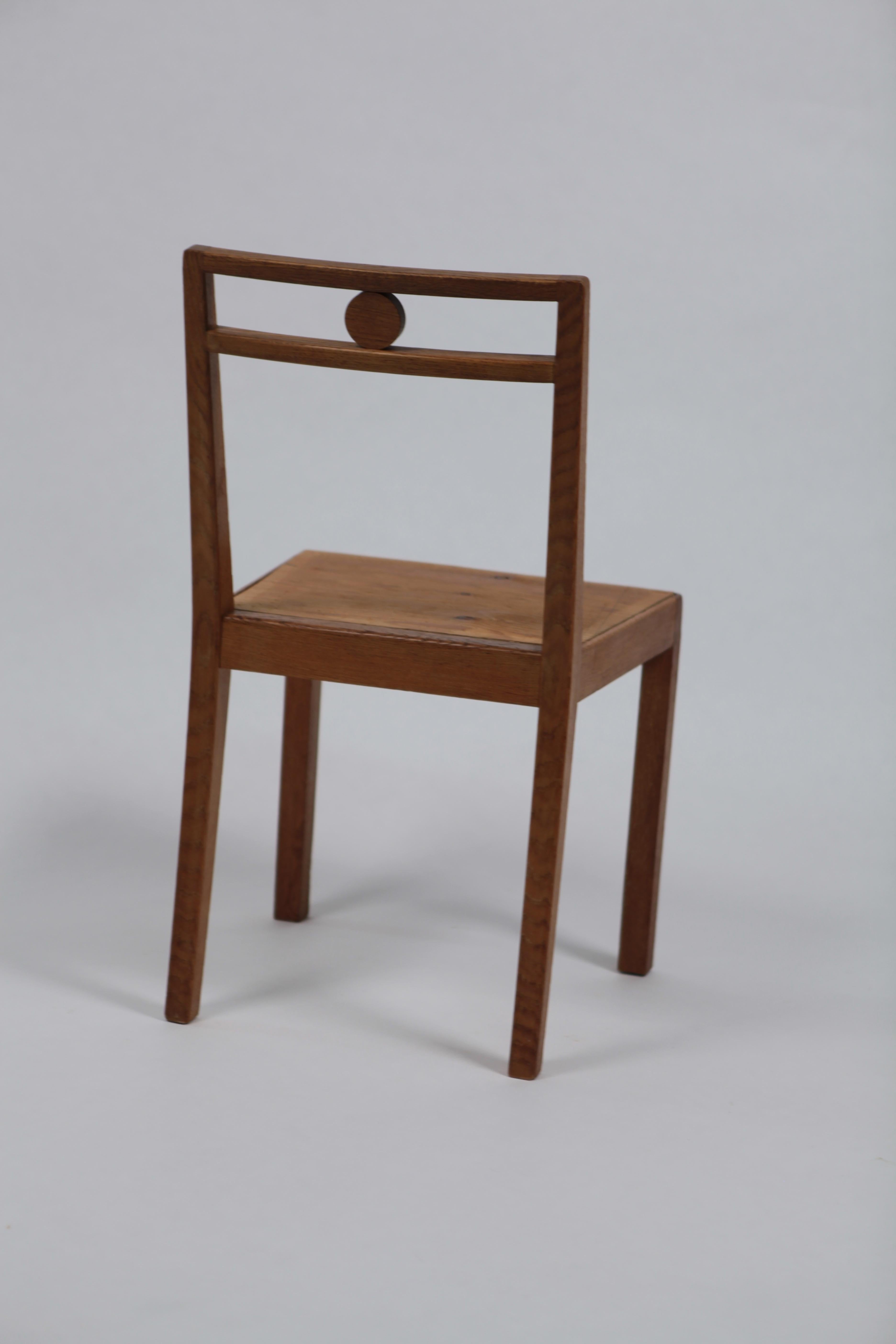 Axel Einar Hjorth, Chair, Model 'Dagmar', Cerused Oak, 1935, Stockholm In Good Condition In Berlin, DE