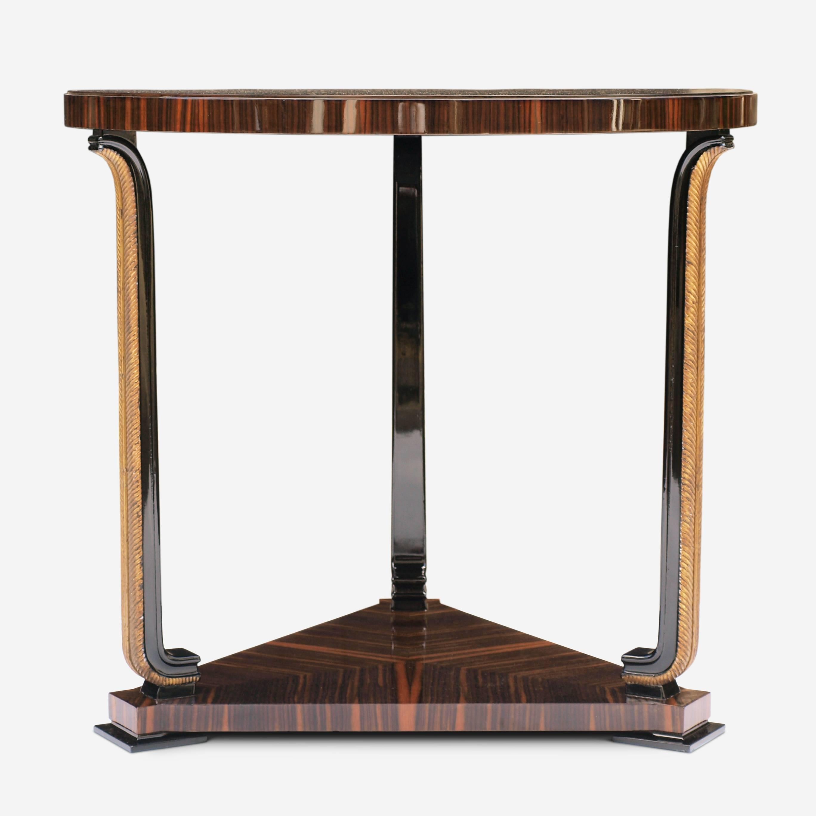 Ebony Axel Einar Hjorth Circular Table, 1928